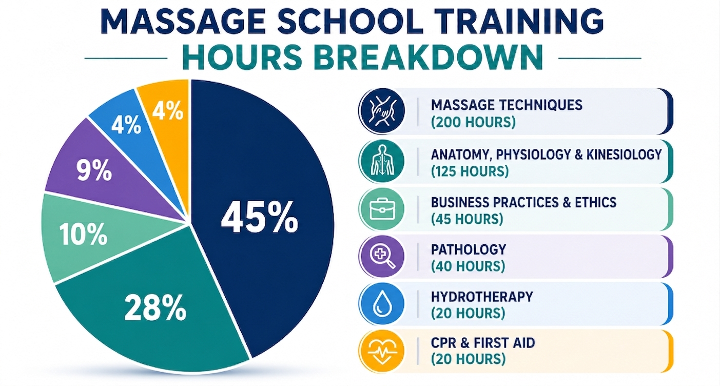 Massage School Training Hours Breakdown